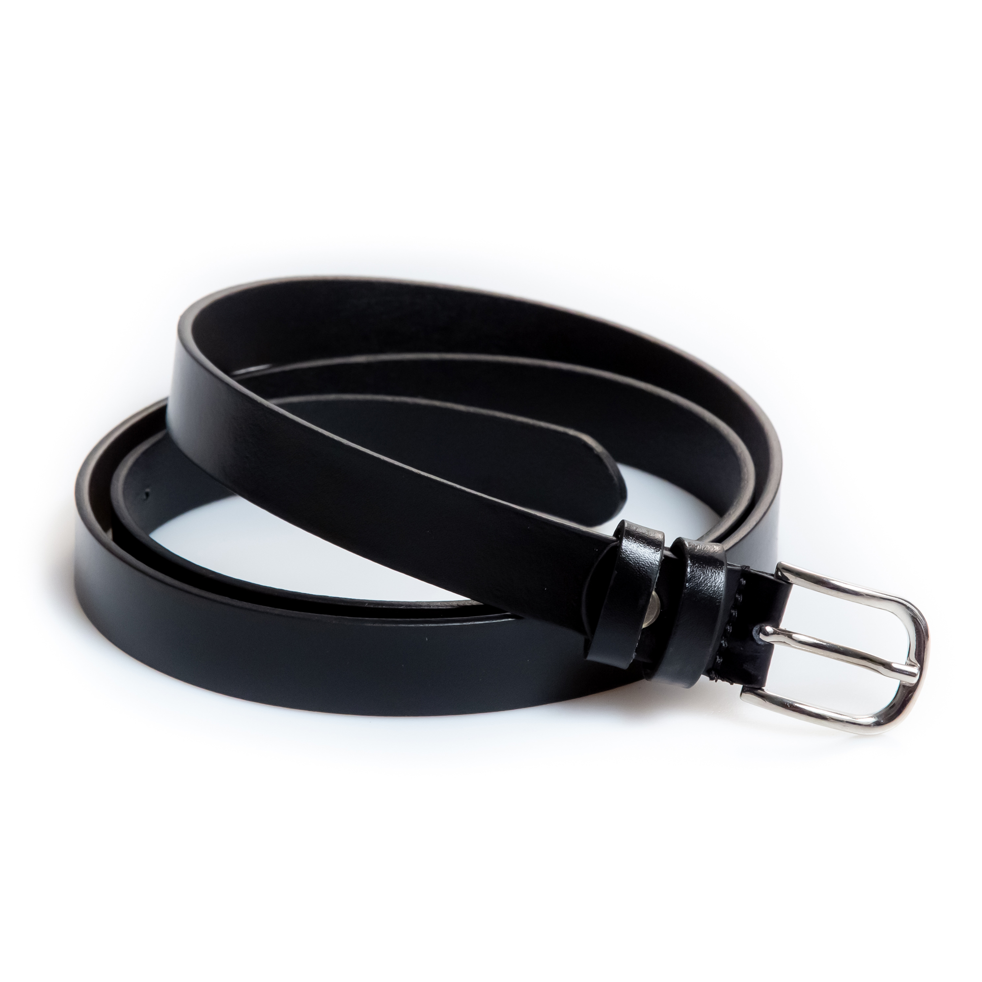 Curea dama piele naturala negru Olivia - imagine 4