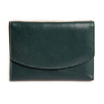 portofel dama verde din piele