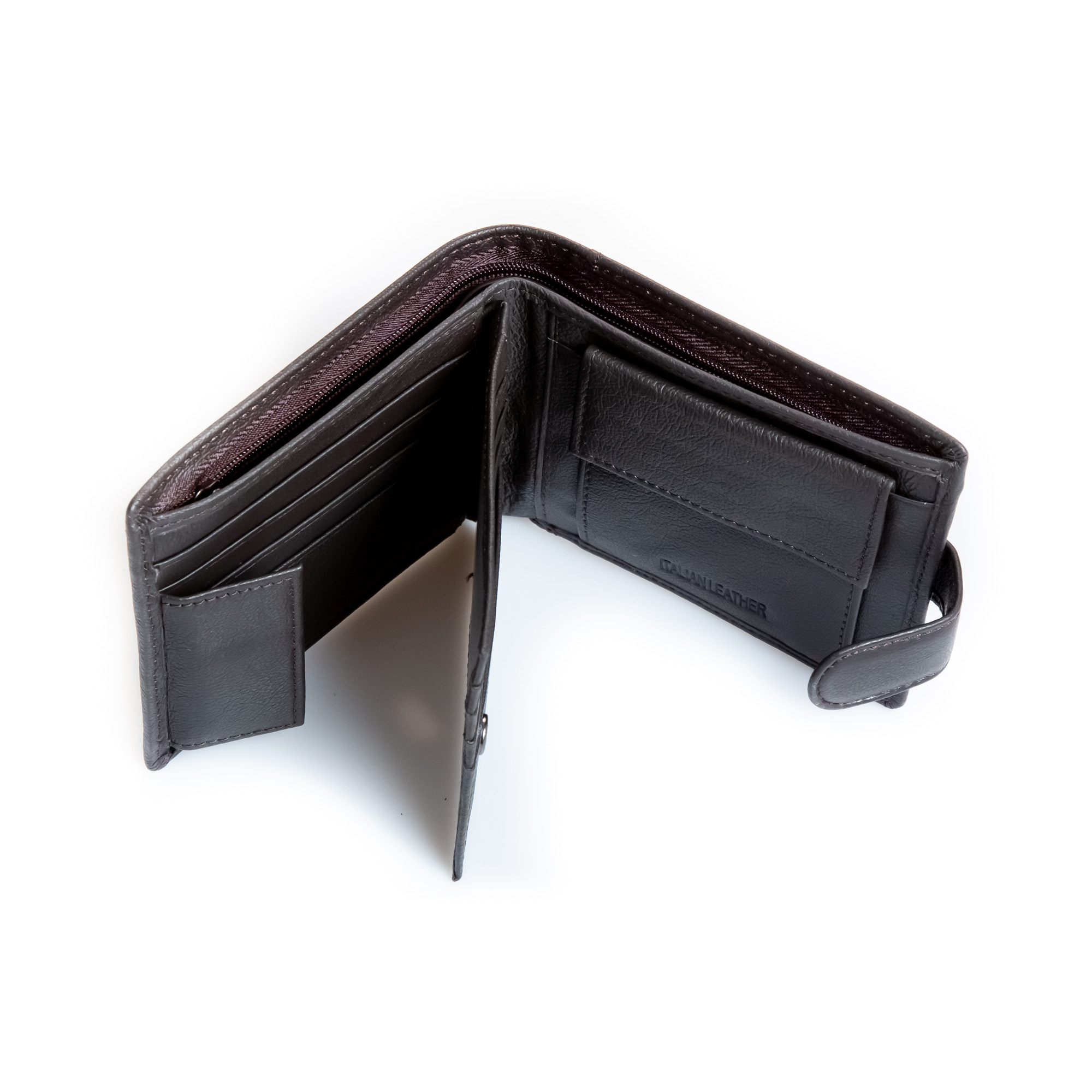 portofel maro din piele