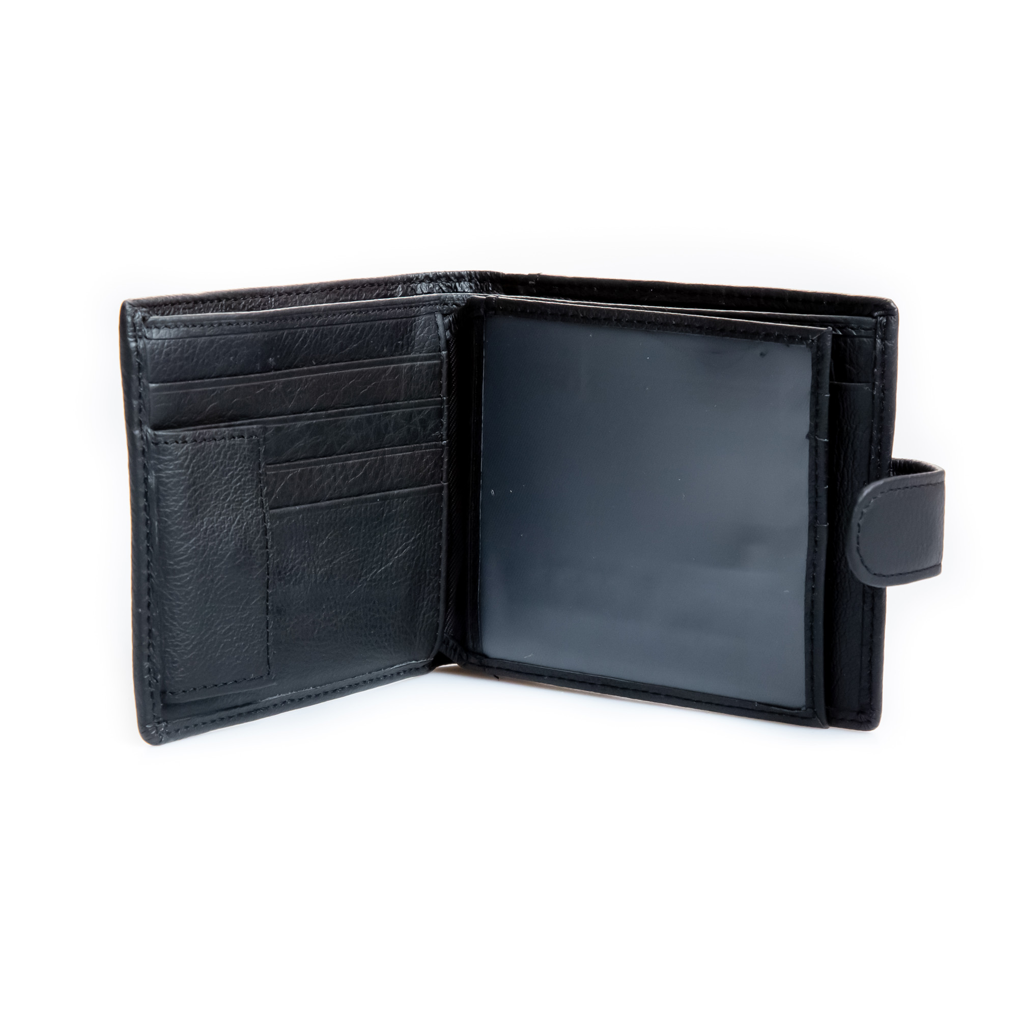 portofel negru din piele