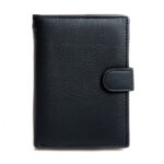 portofel negru din piele