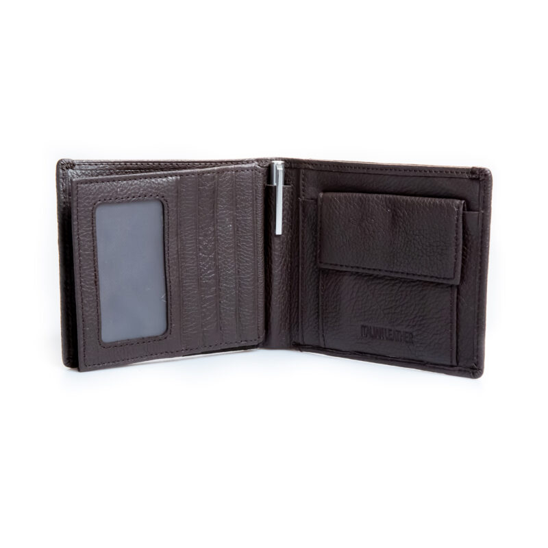 portofel maro din piele